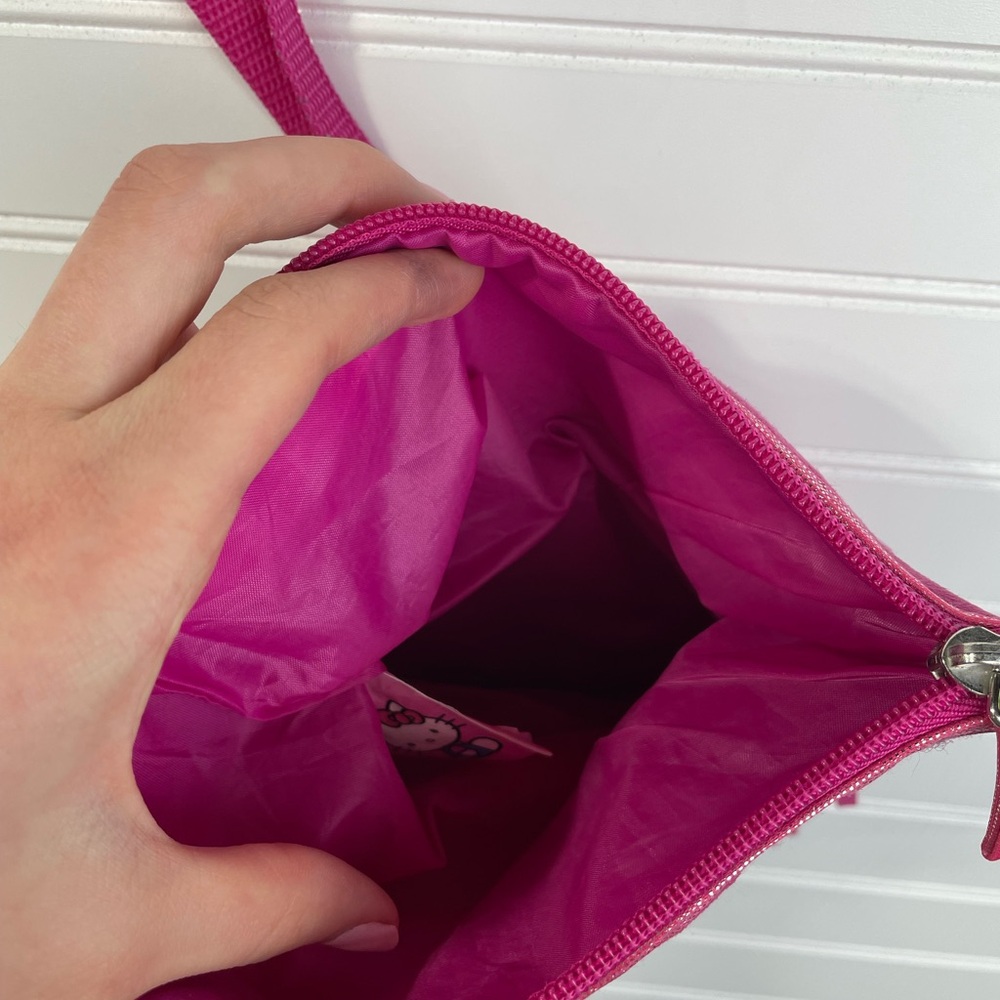 Hello Kitty Sanrio Pink Glitter Fringe Crossbody Bag/Purse EUC - Picture 10 of 13